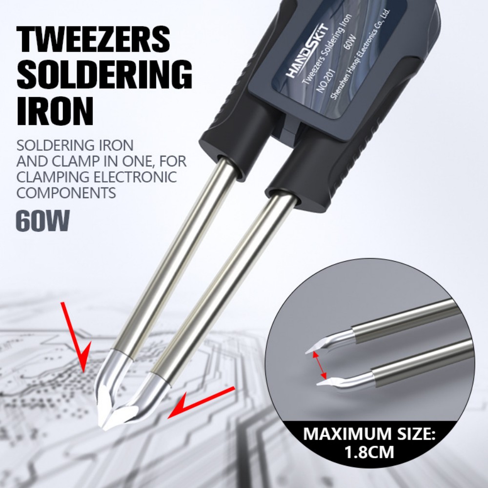 Electronics Repair Tools - T12 Löt-Pinzettengriff – Zweikanal-Temperaturregelung SMD-Lötgriff Professionelles