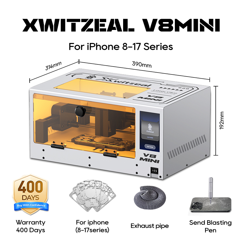 Electronics Repair Tools - Xwitzeal ® V8 MINI Laser-Klebstoffentfernungsmaschine für