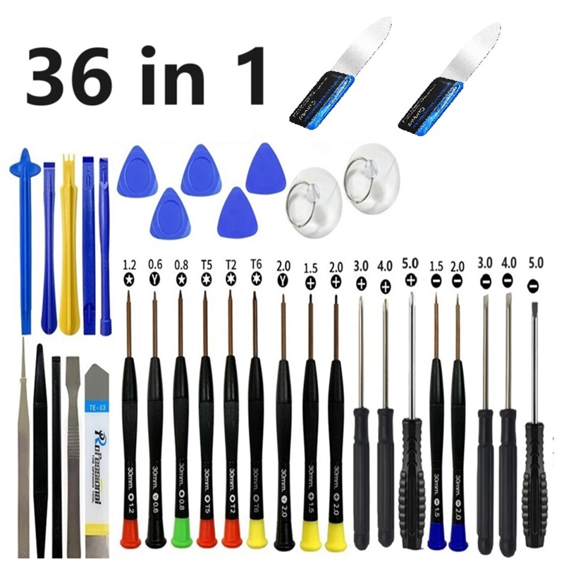 Phone Opening Tool - 36/17 IN 1 Handy-Demontage-Reparaturwerkzeuge, Hebelöffnungs-Schraubendreher-Set für